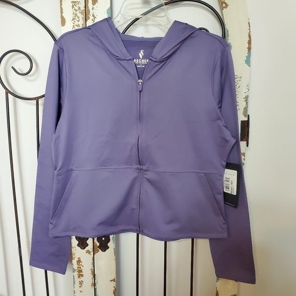 Skechers Revival hooded cropped jacket small - Picture 3 of 8